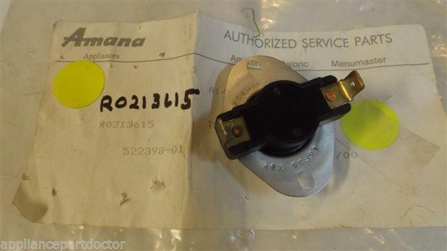 Amana Dishwasher R0213615 Thermostat NEW IN BAG Amana Dishwasher R0213615 Thermostat NEW IN BAG